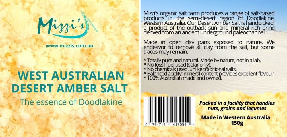 West Australian Desert Amber Salt 150g