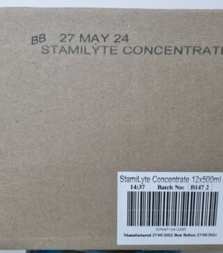 (KeepSpace) Box of 12 StamiLyte 500ml Bottles Electrolyte Water Concentrate - Contains all the 21 Essential Minerals & Trace Elements - Makes 50 litres of Electrolyte Water.
